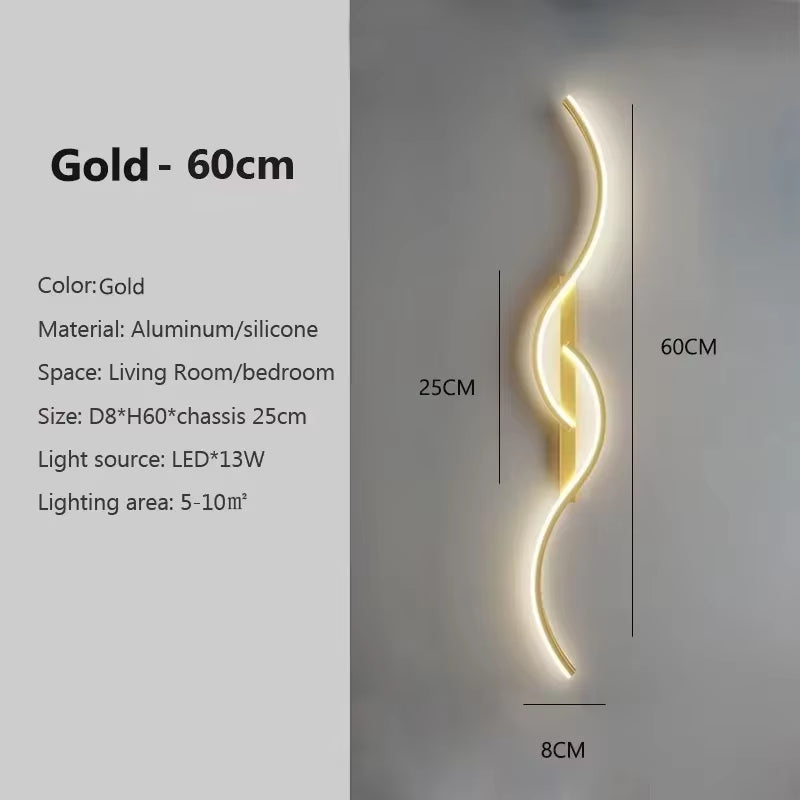 Modern LED Wall Lamp – Minimalist Bedside Light