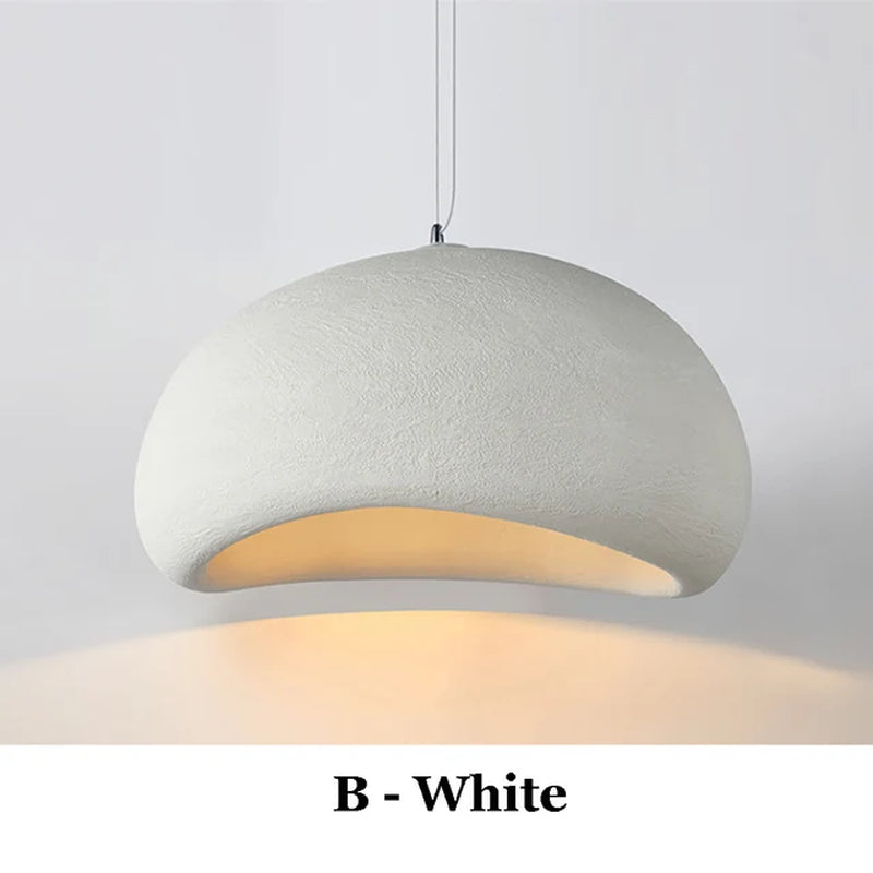 Nordic Wabi Sabi LED Pendant Lamps - Stylish Modern Chandelier for Dining Room, Living Room, and Bedroom